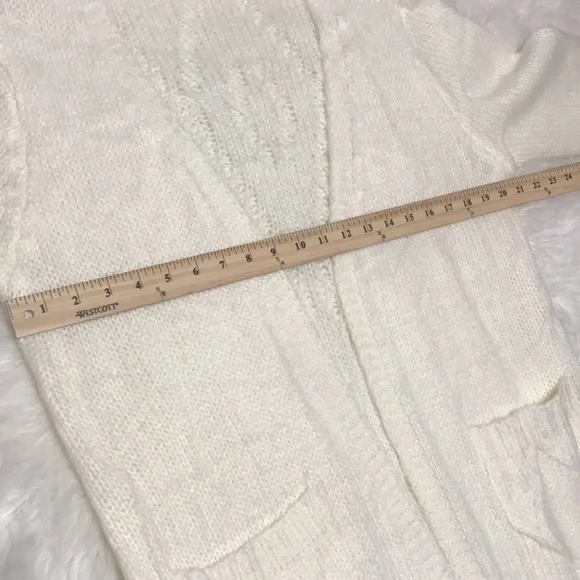 Open Front Long Knit Cardigan Sz M/L - Picture 3 of 8